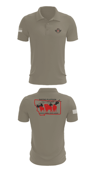 Short Sleeve Performance Polo, E co. 1-189th, , Teamtime, Team time, sublimation, custom sports apparel, team uniforms, spirit wear, spiritwear, sports uniforms, custom shirts, team store, custom team store, fundraiser sports, apparel fundraiser