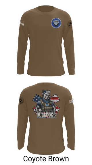 Long Sleeve Performance Shirt, Bravo Company Bulldogs, , Teamtime, Team time, sublimation, custom sports apparel, team uniforms, spirit wear, spiritwear, sports uniforms, custom shirts, team store, custom team store, fundraiser sports, apparel fundraiser