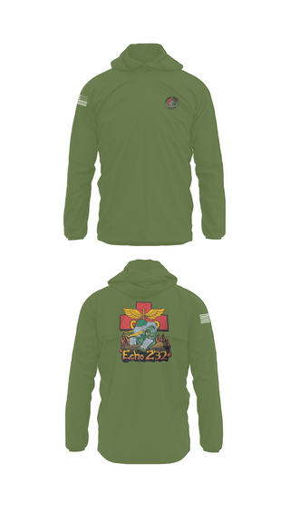 Windbreaker, Echo Company 232nd battalion, Army, Teamtime, Team time, sublimation, custom sports apparel, team uniforms, spirit wear, spiritwear, sports uniforms, custom shirts, team store, custom team store, fundraiser sports, apparel fundraiser
