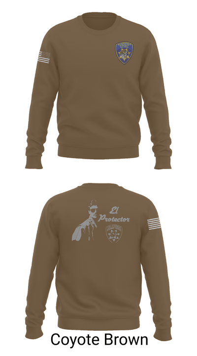 California Highway Patrol 18919595 Crew Neck Sweatshirt - 5