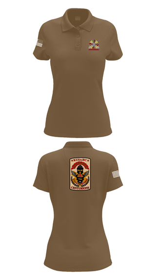 Womens Short Sleeve Performance Polo, Kirk U.S. Army Health Clinic, , Teamtime, Team time, sublimation, custom sports apparel, team uniforms, spirit wear, spiritwear, sports uniforms, custom shirts, team store, custom team store, fundraiser sports, apparel fundraiser