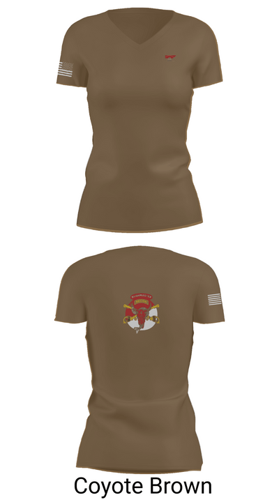 1/113 CAV B-Troop 83945490 Women's Short Sleeve V-neck Shirt - 8