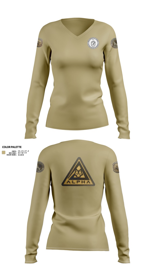Womens Long Sleeve Vneck Shirt, ProForce, , Teamtime, Team time, sublimation, custom sports apparel, team uniforms, spirit wear, spiritwear, sports uniforms, custom shirts, team store, custom team store, fundraiser sports, apparel fundraiser