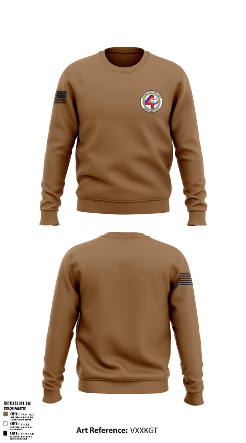 Crew Neck Sweatshirt, Assault Craft Unit Four, Navy, Teamtime, Team time, sublimation, custom sports apparel, team uniforms, spirit wear, spiritwear, sports uniforms, custom shirts, team store, custom team store, fundraiser sports, apparel fundraiser