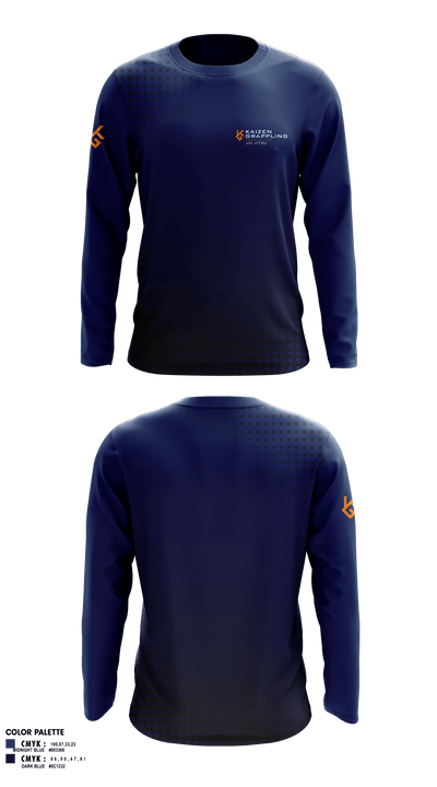 Kaizen Grappling Foundation 7390680 Long Sleeve Rash Guard Shirt - 8