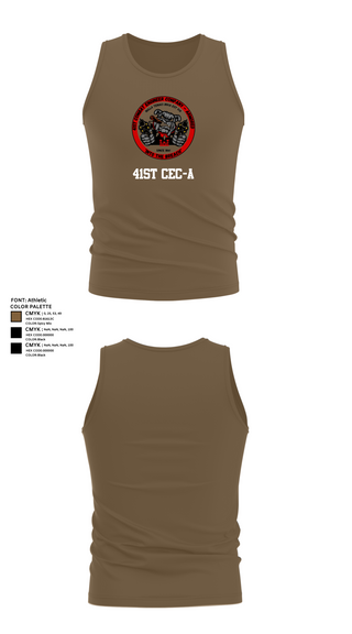 Tank Top, 41st CEC-A, Army, Teamtime, Team time, sublimation, custom sports apparel, team uniforms, spirit wear, spiritwear, sports uniforms, custom shirts, team store, custom team store, fundraiser sports, apparel fundraiser