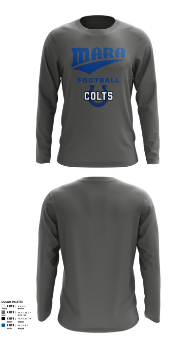 Mara Colts Long Sleeve Performance Polo - 12