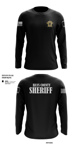 Long Sleeve Performance Shirt, Hays County Sheriff’s Office, , Teamtime, Team time, sublimation, custom sports apparel, team uniforms, spirit wear, spiritwear, sports uniforms, custom shirts, team store, custom team store, fundraiser sports, apparel fundraiser