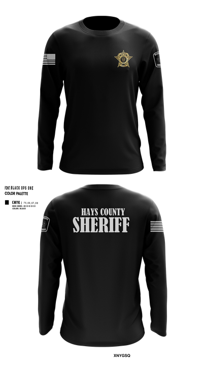 Hays County Sheriff’s Office 39669531 Long Sleeve Performance Shirt 51
