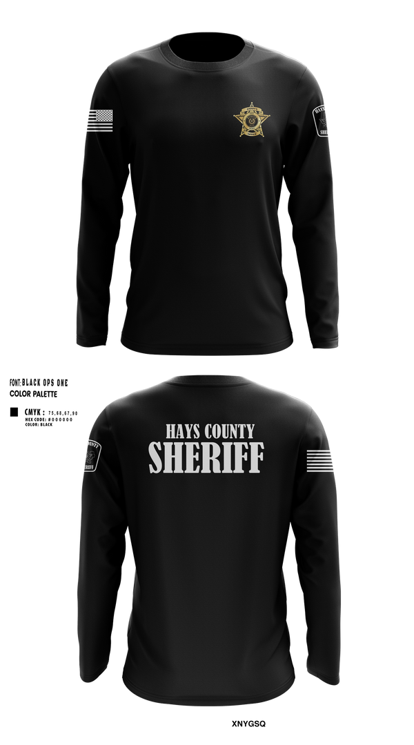 Long Sleeve Performance Shirt, Hays County Sheriff’s Office, , Teamtime, Team time, sublimation, custom sports apparel, team uniforms, spirit wear, spiritwear, sports uniforms, custom shirts, team store, custom team store, fundraiser sports, apparel fundraiser