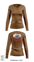 261st BSC CAVEMAN PLT 28746409 Women's Long Sleeve V-neck Shirt - 103
