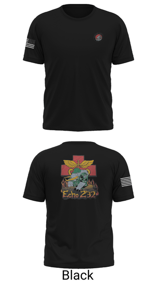Old School Cotton Feel Shirt, Echo Company 232nd battalion, Army, Teamtime, Team time, sublimation, custom sports apparel, team uniforms, spirit wear, spiritwear, sports uniforms, custom shirts, team store, custom team store, fundraiser sports, apparel fundraiser