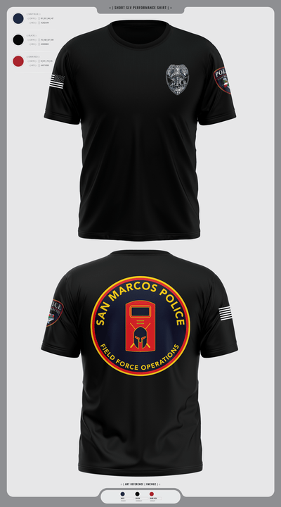 San marcos police - field force 1789471 Old School Cotton Feel Shirt - 2