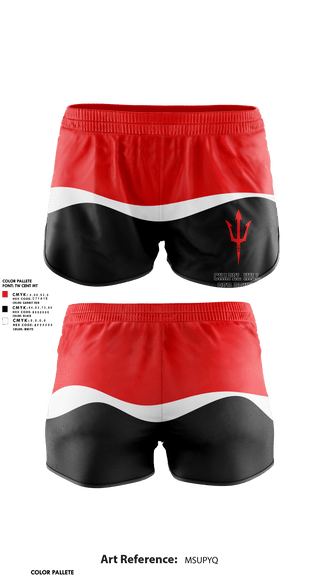 Womens Shorts, Chapel Hill Red Devils, Track & Field, Teamtime, Team time, sublimation, custom sports apparel, team uniforms, spirit wear, spiritwear, sports uniforms, custom shirts, team store, custom team store, fundraiser sports, apparel fundraiser