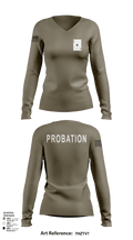 Ace 53947916 Women's Long Sleeve V-neck Shirt - 103