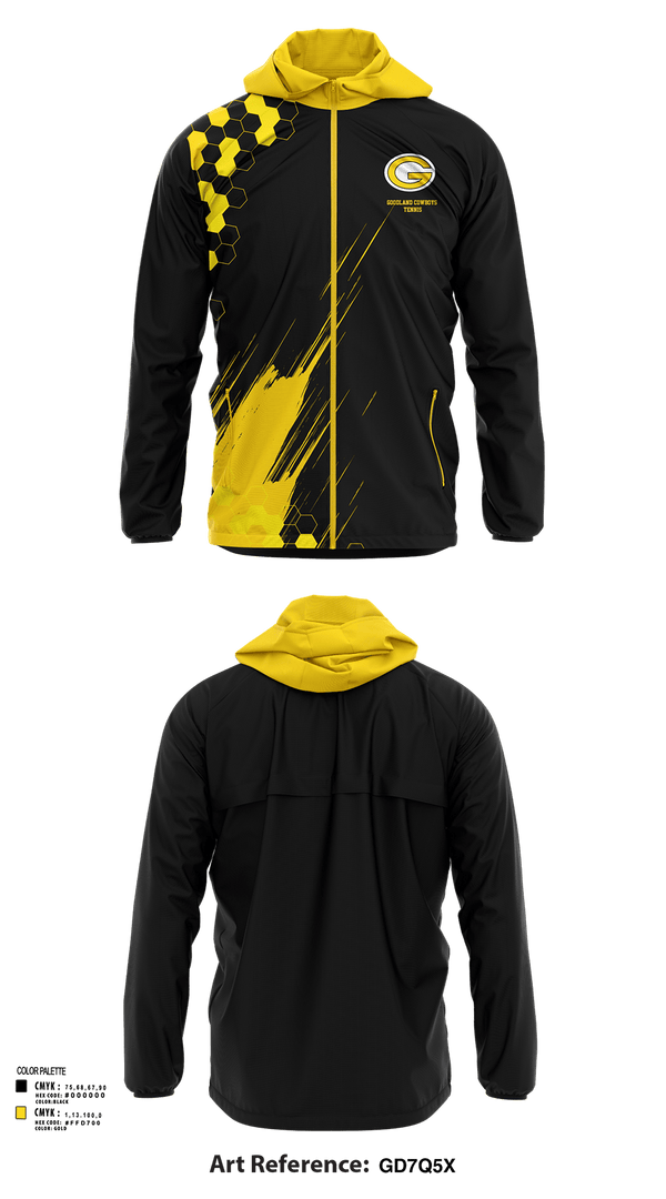 Windbreaker, Goodland Cowboys Tennis, Tennis, Teamtime, Team time, sublimation, custom sports apparel, team uniforms, spirit wear, spiritwear, sports uniforms, custom shirts, team store, custom team store, fundraiser sports, apparel fundraiser
