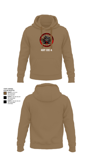 Hoodie, 41st CEC-A, Army, Teamtime, Team time, sublimation, custom sports apparel, team uniforms, spirit wear, spiritwear, sports uniforms, custom shirts, team store, custom team store, fundraiser sports, apparel fundraiser