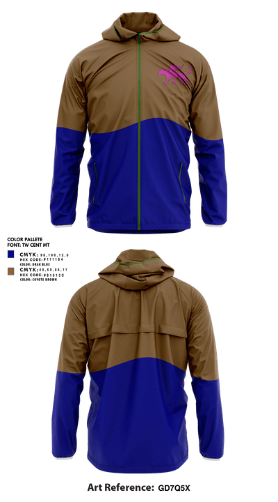 Panther Brazilian açai 8927735 Windbreaker - 2