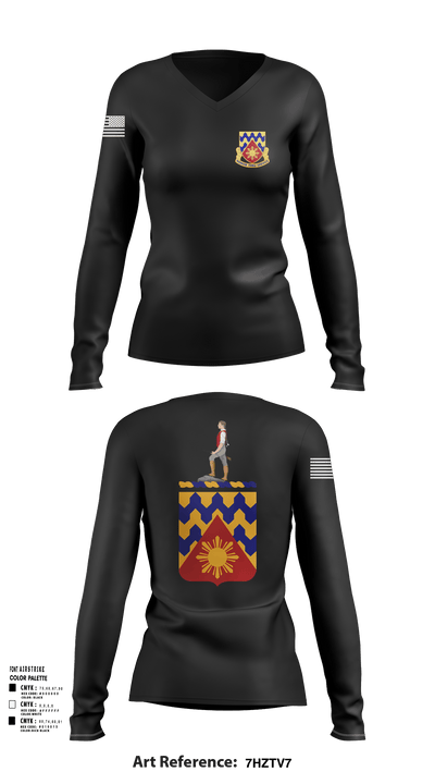 329 CSSB 21307721 Women's Long Sleeve V-neck Shirt - 103