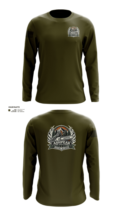 AshPeak Fire Solutions 58652744 Long Sleeve Performance Shirt 2