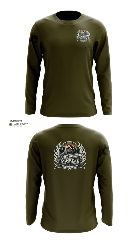 Long Sleeve Performance Shirt, AshPeak Fire Solutions, , Teamtime, Team time, sublimation, custom sports apparel, team uniforms, spirit wear, spiritwear, sports uniforms, custom shirts, team store, custom team store, fundraiser sports, apparel fundraiser