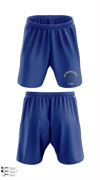 Athletic Shorts With Pockets, Castlewood Blue Devils, Tennis, Teamtime, Team time, sublimation, custom sports apparel, team uniforms, spirit wear, spiritwear, sports uniforms, custom shirts, team store, custom team store, fundraiser sports, apparel fundraiser