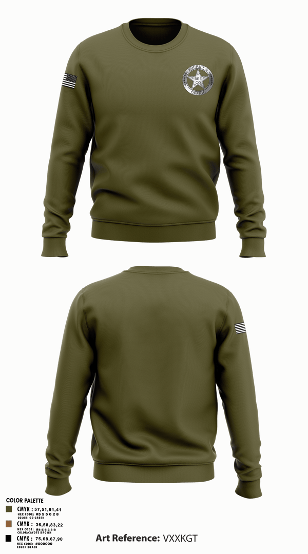 Crew Neck Sweatshirt, Sheriff, , Teamtime, Team time, sublimation, custom sports apparel, team uniforms, spirit wear, spiritwear, sports uniforms, custom shirts, team store, custom team store, fundraiser sports, apparel fundraiser