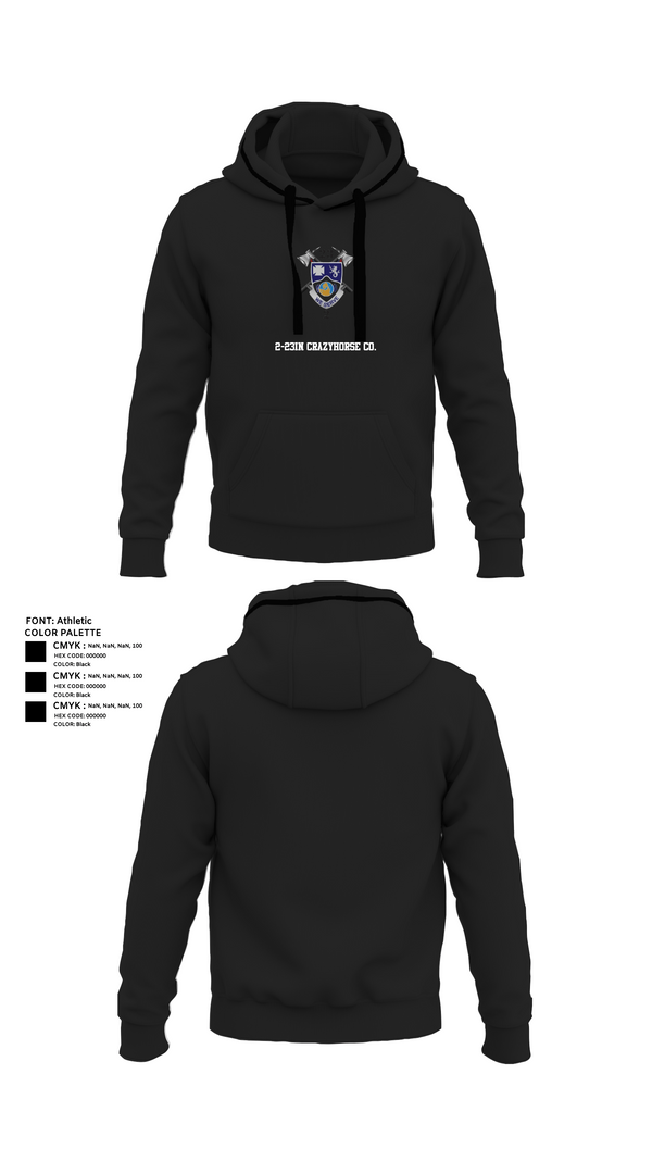 Hoodie, 2-23IN CRAZYHORSE CO., , Teamtime, Team time, sublimation, custom sports apparel, team uniforms, spirit wear, spiritwear, sports uniforms, custom shirts, team store, custom team store, fundraiser sports, apparel fundraiser