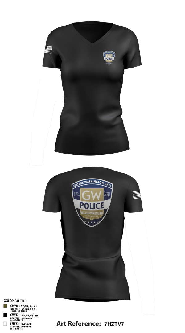 Womens Short Sleeve Vneck Shirt, GWPD, , Teamtime, Team time, sublimation, custom sports apparel, team uniforms, spirit wear, spiritwear, sports uniforms, custom shirts, team store, custom team store, fundraiser sports, apparel fundraiser