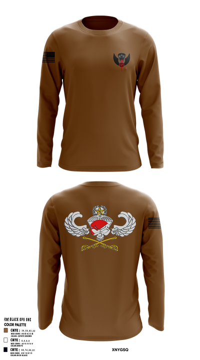 Dog troop 1-509th 97427041 Long Sleeve Performance Shirt 101