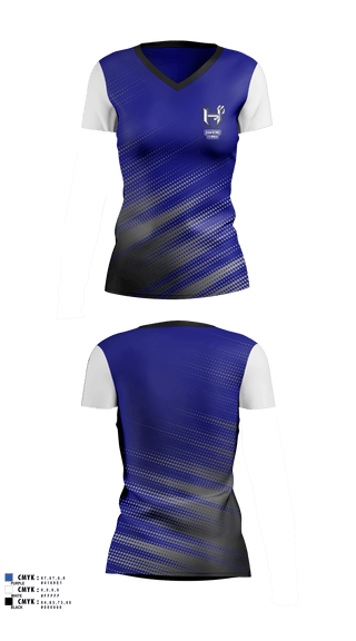 Womens Short Sleeve Vneck Shirt, Hawkins Tennis, Tennis, Teamtime, Team time, sublimation, custom sports apparel, team uniforms, spirit wear, spiritwear, sports uniforms, custom shirts, team store, custom team store, fundraiser sports, apparel fundraiser