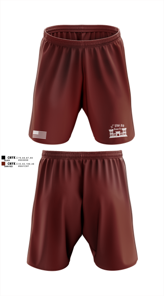 Athletic Shorts With Pockets, Bravo Company “Bulldogs” 31st Engineer Battalion, , Teamtime, Team time, sublimation, custom sports apparel, team uniforms, spirit wear, spiritwear, sports uniforms, custom shirts, team store, custom team store, fundraiser sports, apparel fundraiser