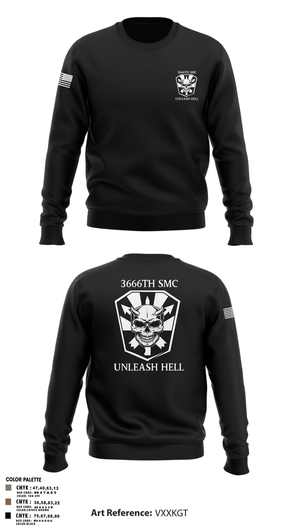 Crew Neck Sweatshirt, 3666 Support Maintenance Company, , Teamtime, Team time, sublimation, custom sports apparel, team uniforms, spirit wear, spiritwear, sports uniforms, custom shirts, team store, custom team store, fundraiser sports, apparel fundraiser