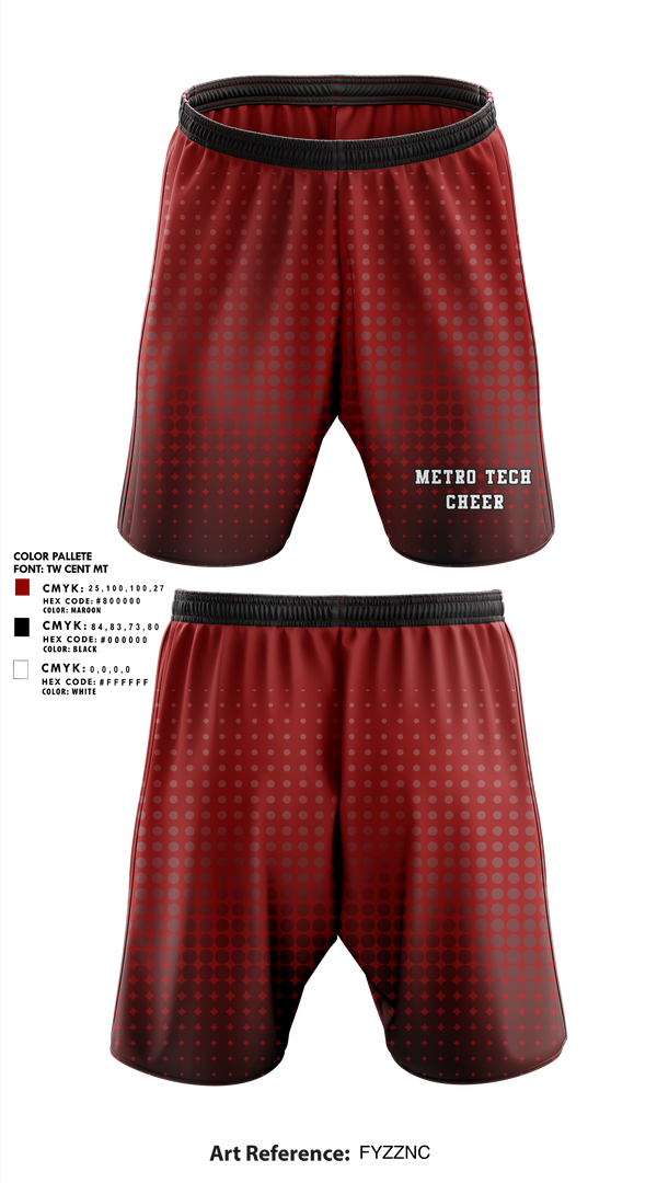 Athletic Shorts With Pockets, Metro Tech Cheer, Cheer, Teamtime, Team time, sublimation, custom sports apparel, team uniforms, spirit wear, spiritwear, sports uniforms, custom shirts, team store, custom team store, fundraiser sports, apparel fundraiser