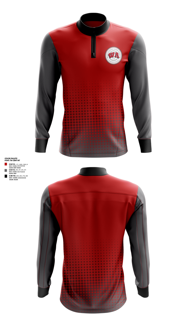 Quarter Zip Jacket, West Allegheny Marching Pride Band, Spirit Store, Teamtime, Team time, sublimation, custom sports apparel, team uniforms, spirit wear, spiritwear, sports uniforms, custom shirts, team store, custom team store, fundraiser sports, apparel fundraiser