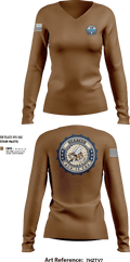 NCB-18 38881845 Women's Long Sleeve V-neck Shirt - 30