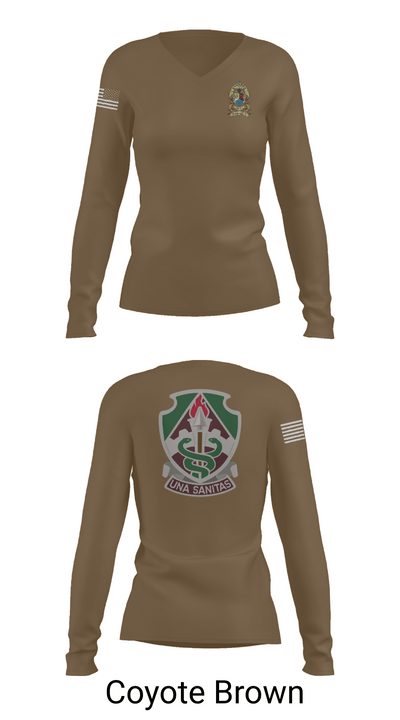 VRA- Fort Eustis Branch 87447712 Women's Long Sleeve V-neck Shirt - 17