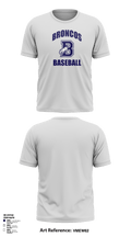 Burrillville High School Broncos Baseball 5359467 Short Sleeve Performance Shirt - 2