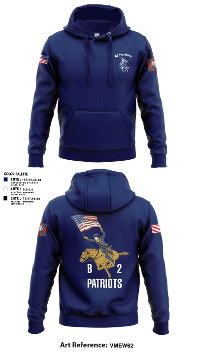 B2 Patriots barrel Hoodie - 1