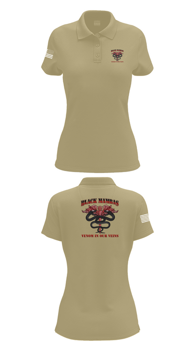 B-Co MRB Mamba 47249464 Women's Short Sleeve Performance Polo  - 95