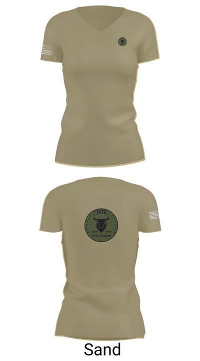 Salem County Tactical Operations 23113534 Women's Short Sleeve V-neck Shirt - 84