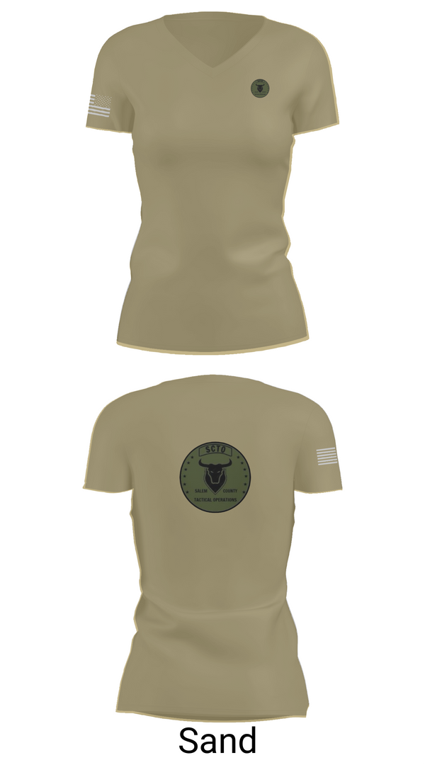 Womens Short Sleeve Vneck Shirt, Salem County Tactical Operations, , Teamtime, Team time, sublimation, custom sports apparel, team uniforms, spirit wear, spiritwear, sports uniforms, custom shirts, team store, custom team store, fundraiser sports, apparel fundraiser