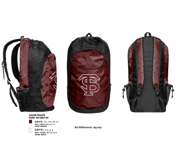 Gear Bag, Seymour Tigers Baseball, Baseball, Teamtime, Team time, sublimation, custom sports apparel, team uniforms, spirit wear, spiritwear, sports uniforms, custom shirts, team store, custom team store, fundraiser sports, apparel fundraiser