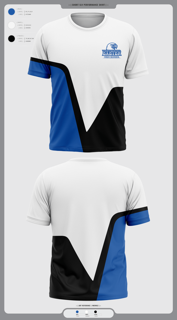 Short Sleeve Performance Shirt, Exeter Township Senior High School Field Hockey, Field Hockey, Teamtime, Team time, sublimation, custom sports apparel, team uniforms, spirit wear, spiritwear, sports uniforms, custom shirts, team store, custom team store, fundraiser sports, apparel fundraiser