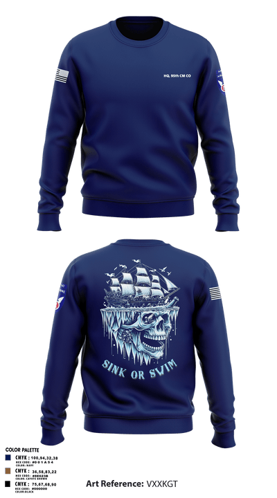 HQ, 95th CM CO 75493136 Crew Neck Sweatshirt - 1