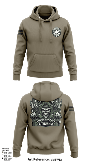 Hoodie, Cco/3-69/1ABCT/3ID, Army, Teamtime, Team time, sublimation, custom sports apparel, team uniforms, spirit wear, spiritwear, sports uniforms, custom shirts, team store, custom team store, fundraiser sports, apparel fundraiser