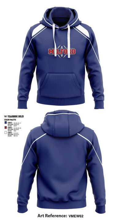 Milford Eagles Pop Warner Football and Cheer 85500081 Hoodie - 3 (3)