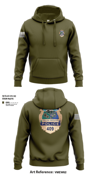 Hoodie, KAUAI POLICE DEPT, , Teamtime, Team time, sublimation, custom sports apparel, team uniforms, spirit wear, spiritwear, sports uniforms, custom shirts, team store, custom team store, fundraiser sports, apparel fundraiser