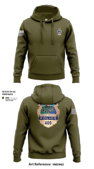 KAUAI POLICE DEPT 98096712 Hoodie - 251