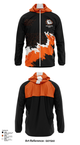 Windbreaker, Green High School Tennis, Tennis, Teamtime, Team time, sublimation, custom sports apparel, team uniforms, spirit wear, spiritwear, sports uniforms, custom shirts, team store, custom team store, fundraiser sports, apparel fundraiser